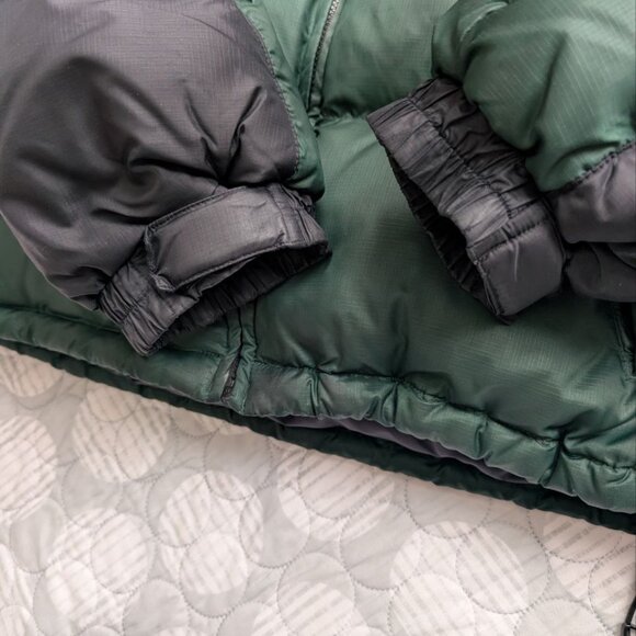 Vintage Eddie Bauer EBtek Goose Down Puffer Jacket Green/ Black Men`s size L. - Picture 9 of 16